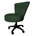 Cadeira Mocho Costurado Elegância Veludo Base Giratória - Pal