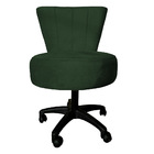 Cadeira Mocho Costurado Elegância Veludo Base Giratória - Pal
