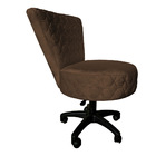 Cadeira Mocho Matelassê Elegância Veludo Base Giratória - Pal