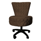 Cadeira Mocho Matelassê Elegância Veludo Base Giratória - Pal