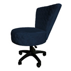 Cadeira Mocho Matelassê Elegância Veludo Base Giratória - Pal