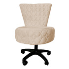 Cadeira Mocho Matelassê Elegância Veludo Base Giratória - Pal