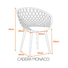 Cadeira Monaco - Azul Marinho