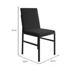 Cadeira Mônaco Veludo Preta