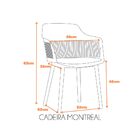 Cadeira Montreal - Marrom Capuccino