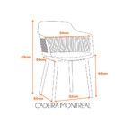 Cadeira Montreal - Nude