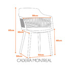 Cadeira Montreal - Preto