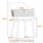 Cadeira Montreal - Preto