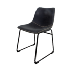 Cadeira Munich Preta para Sala Escritório Varanda