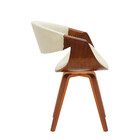 Cadeira Munique Com Revestimento Em Tecido Fratini