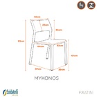 Cadeira Mykonos - Preta