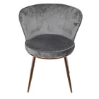 Cadeira Nanda Base Cobre - Cinza