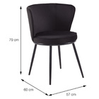 Cadeira Nanda Base Cobre - Cinza