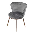 Cadeira Nanda Base Cobre - Cinza