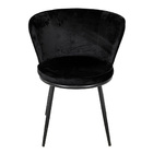 Cadeira Nanda Base Preta - Preto
