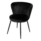 Cadeira Nanda Base Preta - Preto