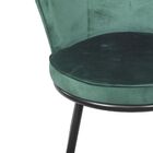 Cadeira Nanda Base Preta - Vede Escuro