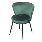 Cadeira Nanda Base Preta - Vede Escuro