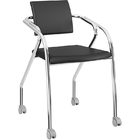 Cadeira Napa/cromado Com Rodizio - 1713 - Móveis Carraro - Pr