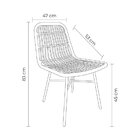 Cadeira Nassau Em Aço E Fibra Sintética