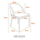 Cadeira Nevada - Caramelo Nude