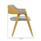 Cadeira New York Madeira Maciça Encosto Anatômico Curvo Assen