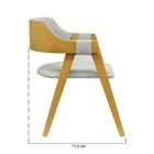 Cadeira New York Madeira Maciça Encosto Anatômico Curvo Assen