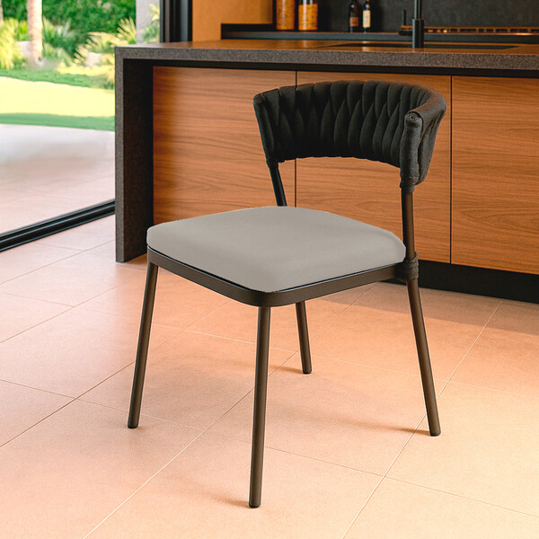 Cadeira Nice Alumínio Tricô Náutico Área Gourmet Acesse Móveis