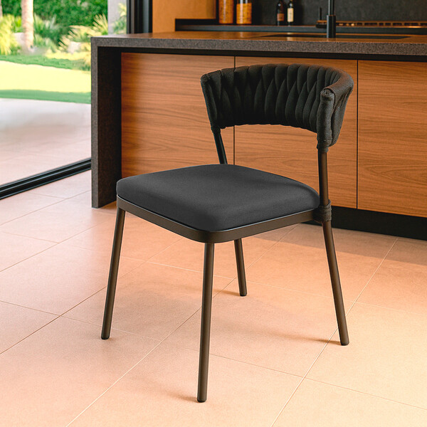 Cadeira Nice Alumínio Tricô Náutico Área Gourmet Acesse Móveis