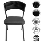 Cadeira Nice Alumínio Tricô Náutico Área Gourmet Acesse Móveis