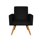 Cadeira Nina Escritório Poltrona Decorativa Preto Visammer