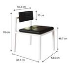 Cadeira Noah Encosto Anatômico C/ Pés Brancos