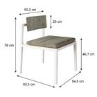 Cadeira Noah Encosto Anatômico C/ Pés Brancos