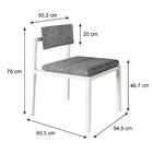 Cadeira Noah Encosto Anatômico C/ Pés Brancos