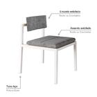 Cadeira Noah Encosto Anatômico C/ Pés Brancos