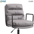 Cadeira Office Arizona Giratória Assento Pu Cinza Ou Pu Preta