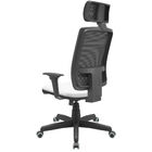 Cadeira Office Brizza Tela Preta Com Encosto Assento Aero Bra