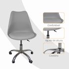 Cadeira Office Com Rodizio Giratória Saarinen - Cinza