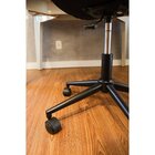 Cadeira Office Couro Pu Marbella Preto Marrom Mocha