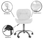 Cadeira Office Decorativa Eiffel Slim Ajustável Com Base Gira