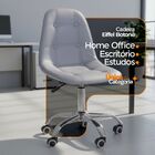 Cadeira Office Eiffel Botonê Ajustável Base Giratória - Cinza