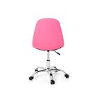 Cadeira Office Eiffel Botonê Base Giratória - Rosa