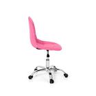 Cadeira Office Eiffel Botonê Base Giratória - Rosa
