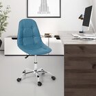 Cadeira Office Eiffel Botonê Base Giratória - Turquesa