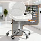 Cadeira Office Eiffel Slim Ajustável Base Giratória - Branco