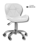 Cadeira Office Eiffel Slim Ajustável Base Giratória - Branco