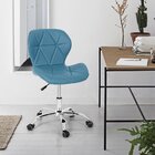 Cadeira Office Eiffel Slim Base Giratória - Turquesa