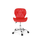 Cadeira Office Eiffel Slim Base Giratória Vermelha