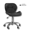 Cadeira Office Eiffel Slim Com Base Giratória E Ajustável - P