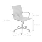 Cadeira Office Esteirinha Baixa Branco